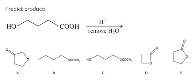 Solved Pick the reagent: A B C DPredict product: A B C D | Chegg.com