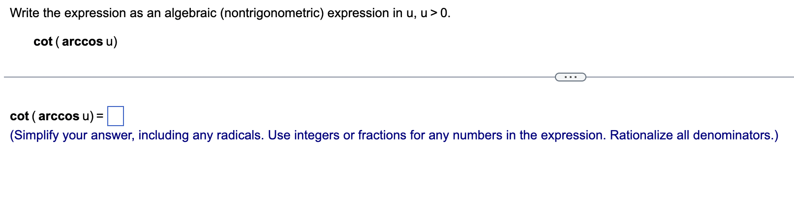 Solved Write the expression as an algebraic | Chegg.com