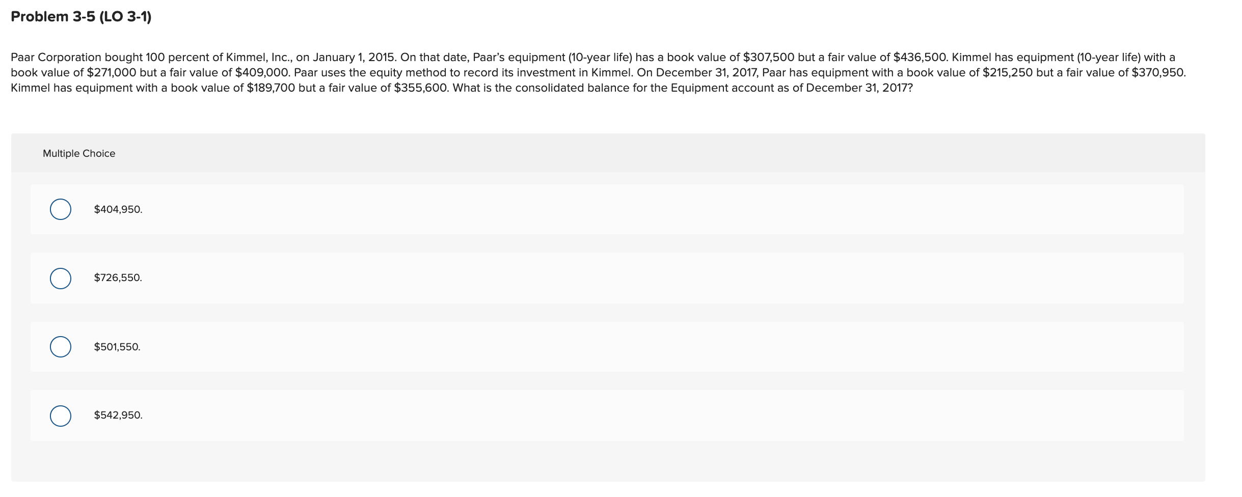 Solved Problem 3-5 (LO 3-1) Paar Corporation bought 100 | Chegg.com