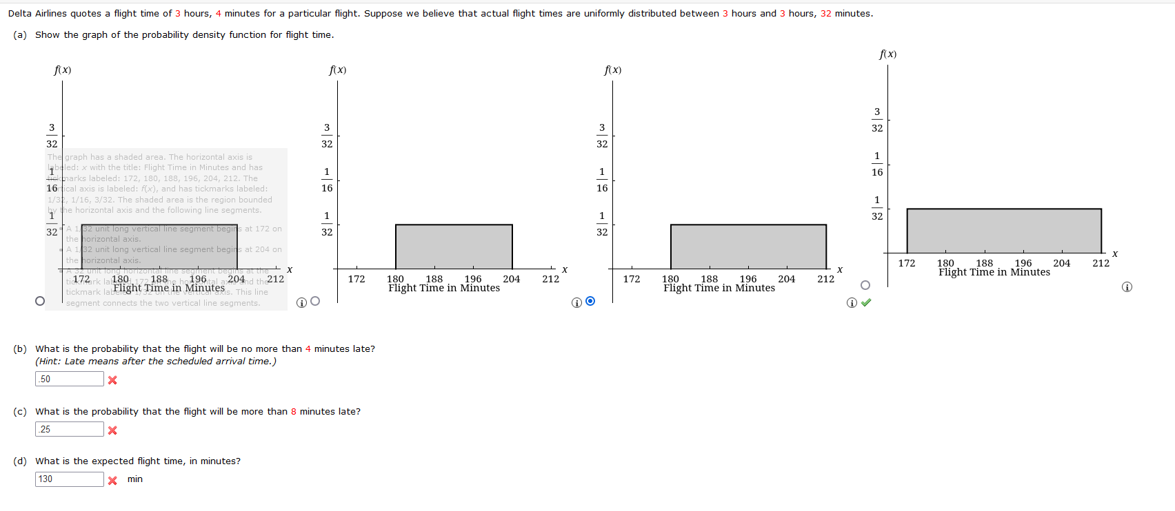 Solved Delta Airlines quotes a flight time of 3 hours, 4