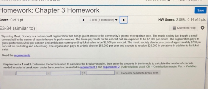 Solved Homework: Chapter 3 Homework core: 0 of 1 pt Save 2 | Chegg.com