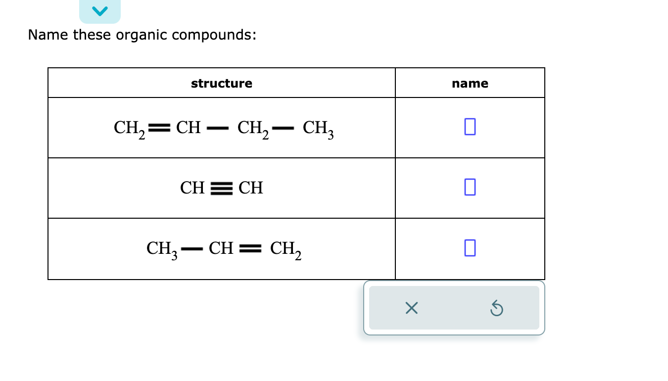 Solved Name These Organic Compounds: | Chegg.com