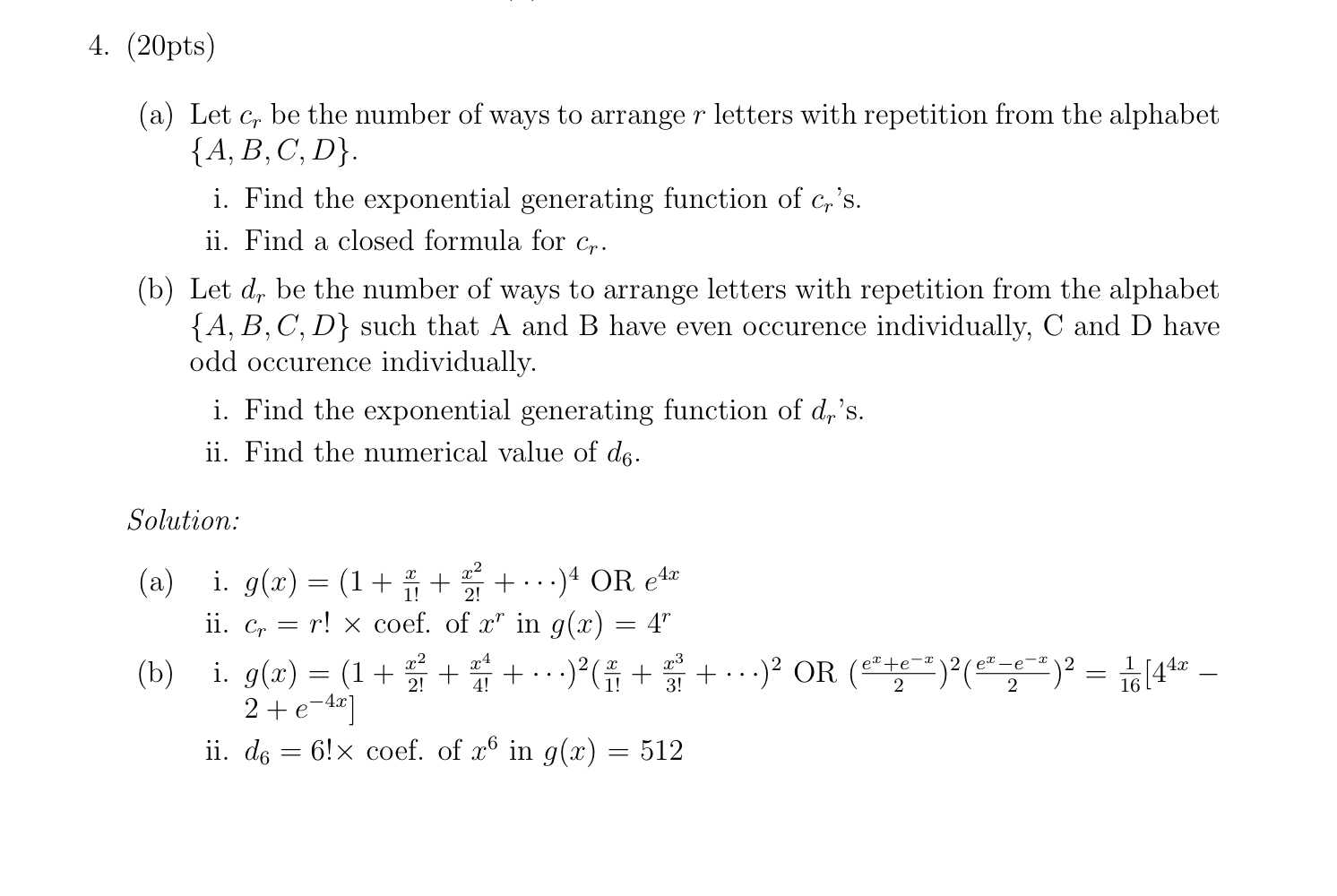 Solved combination theorem | Chegg.com