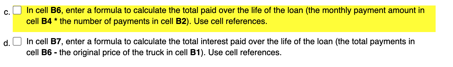 Solved In Cell B6 Enter A Formula To Calculate The Total 2408