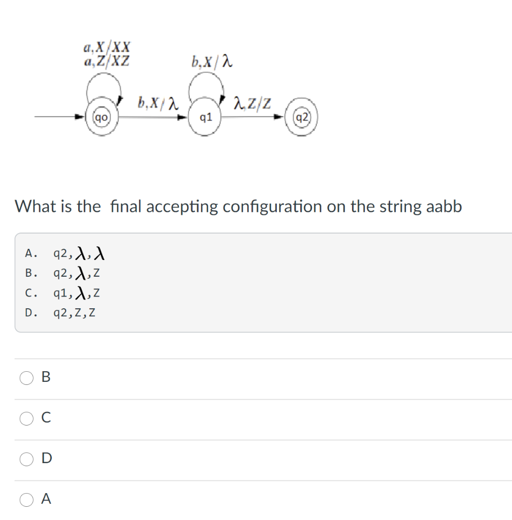 Solved a, XXX a, ZXZ b,xa b,xia 2.ZZ q1 (92) What is the | Chegg.com