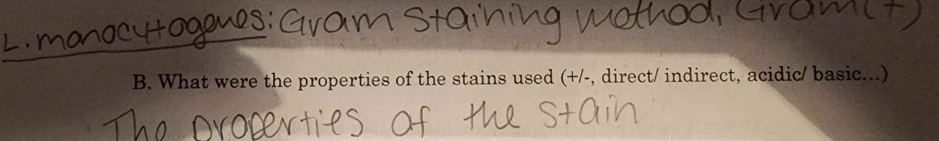 Solved Part III. Simple Staining BIO220-Collins - 2023 | Chegg.com