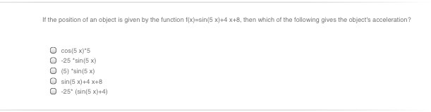 Solved If the position of an object is given by the function | Chegg.com