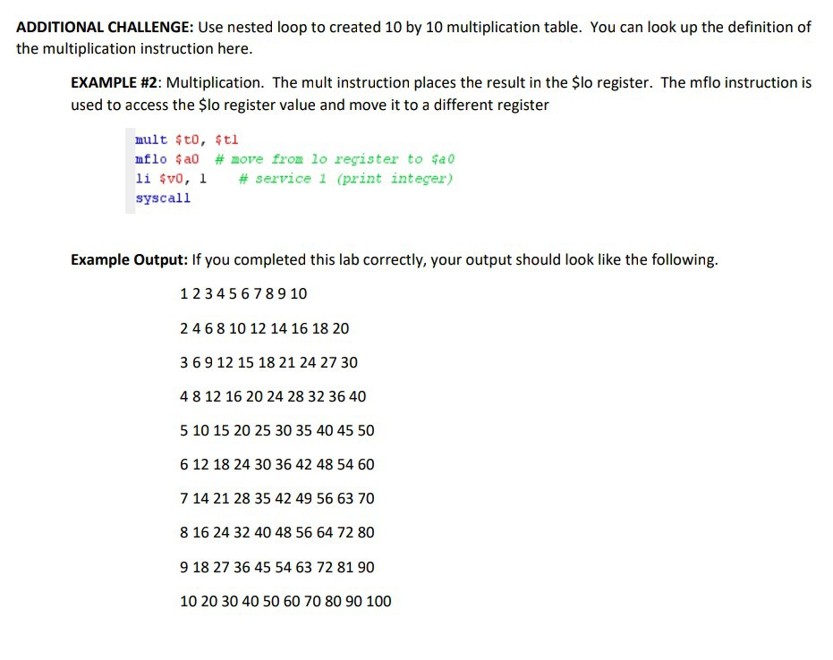 (solved)Additional Challenge Use Nested Loop Created 10 10 ...