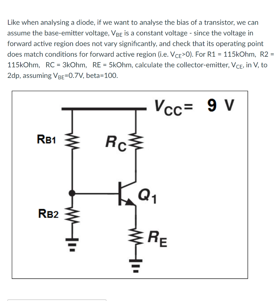 Solved Like When Analysing A Diode, If We Want To Analyse | Chegg.com