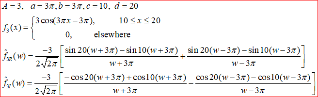 Solved A=3,a=3π,b=3π,c=10,d=20 f3(x)={3cos(3πx−3π),10≤x≤200, | Chegg.com