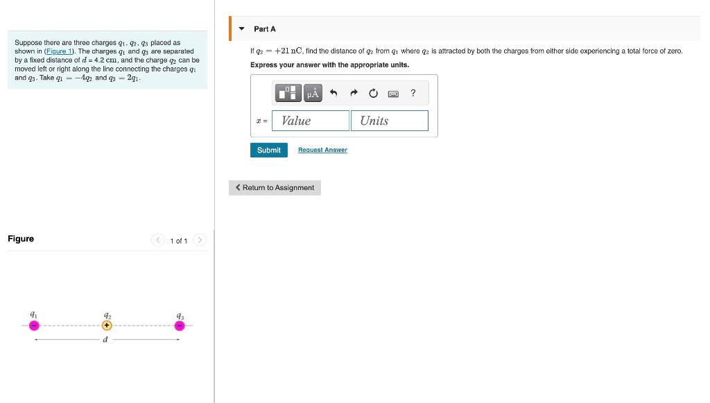 Solved Suppose there are three charges q1,q2,q3 placed as | Chegg.com