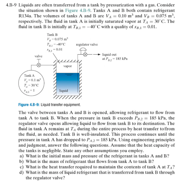 Solved 4.B-9 Liquids Are Often Transferred From A Tank By | Chegg.com