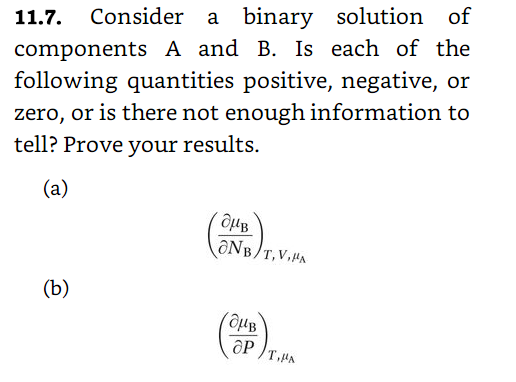 11.7. Consider A Binary Solution Of Components A And | Chegg.com