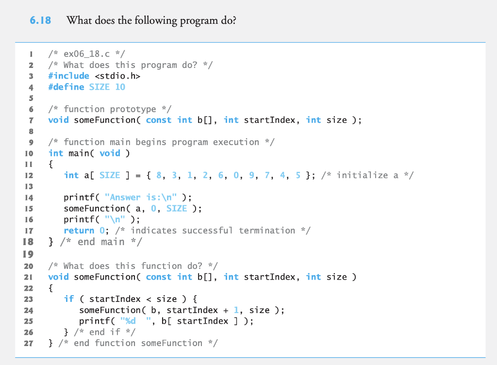 Solved The question should write then answer then output of | Chegg.com
