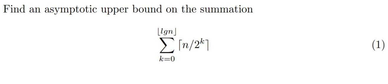 solved-find-an-asymptotic-upper-bound-on-the-summation-lgn-chegg