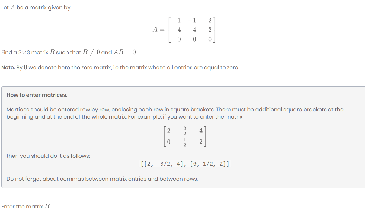 Solved Let A be a matrix given by [ 1 -1 A= | 4 -4 L 0 0 27 | Chegg.com