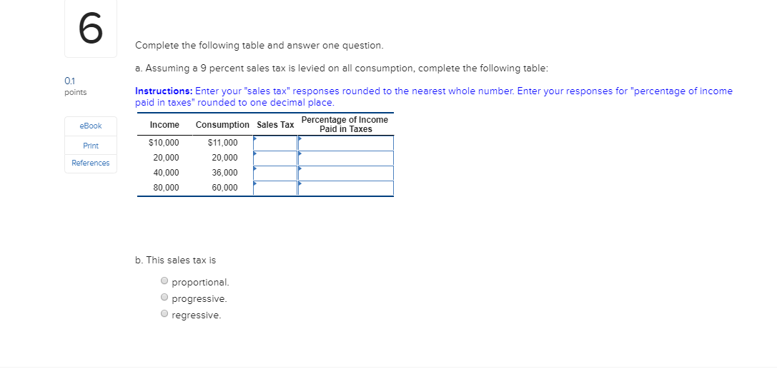 Solved Complete the following table and answer one question. | Chegg.com