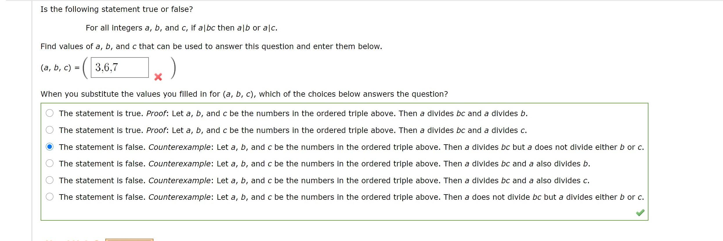 solved-is-the-following-statement-true-or-false-for-all-chegg