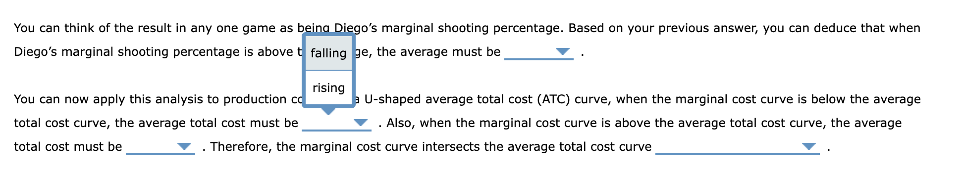 Solved 3. The relationship between marginal and average | Chegg.com