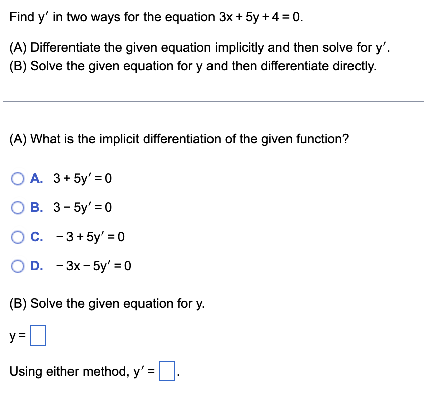 solve the equation y 5x 3 x 2 y 2 45 0