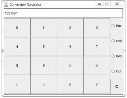 Solved Using Java GUI to implement a programming calculator | Chegg.com