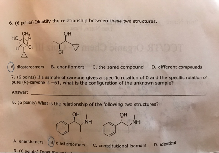 Solved 6. (6 Points) Identify The Relationship Between These | Chegg.com