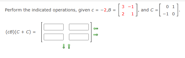 Solved Perform the indicated operations, given | Chegg.com