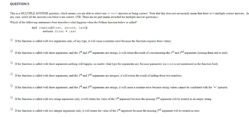 Solved: QUESTION 1 Functions Allow Us To Give Names To Com... | Chegg.com