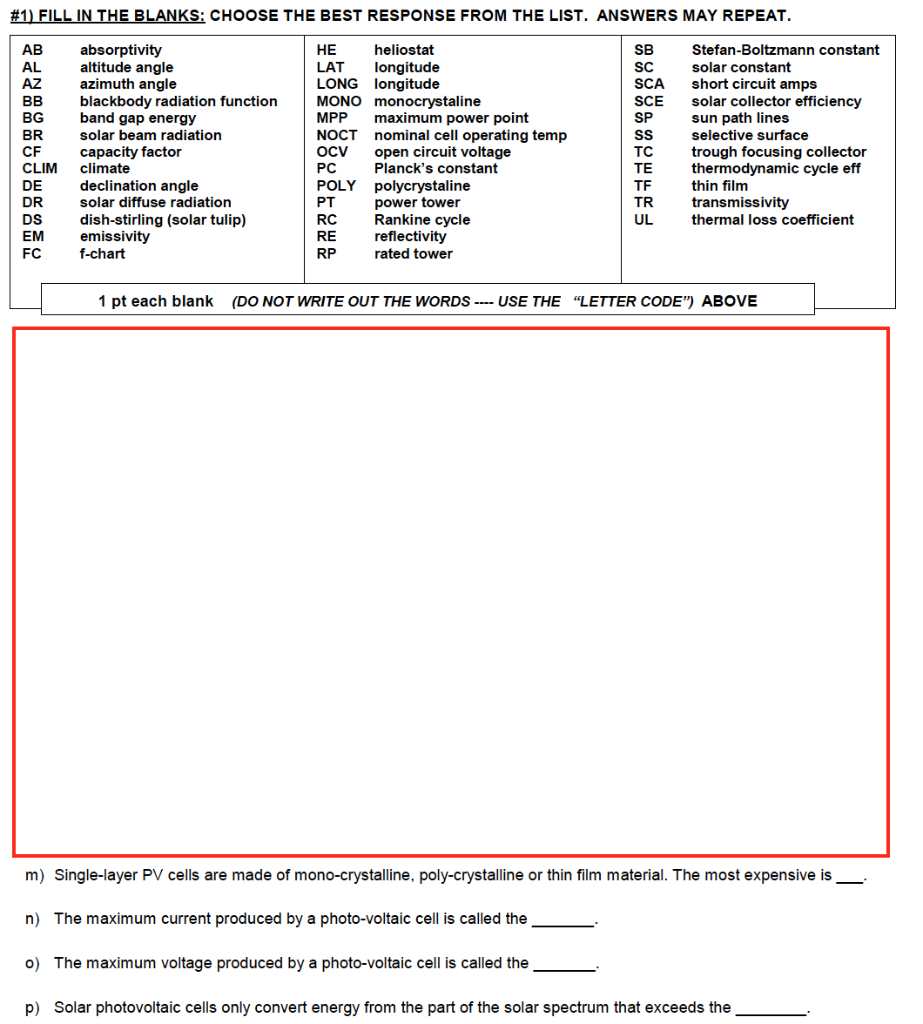 Solved 1 Fill In The Blanks Choose The Best Response From Chegg Com