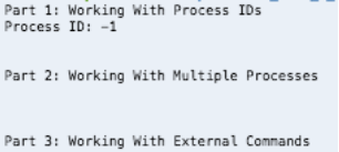 Part 1: Working With Process IDs (5 points) Modify | Chegg.com
