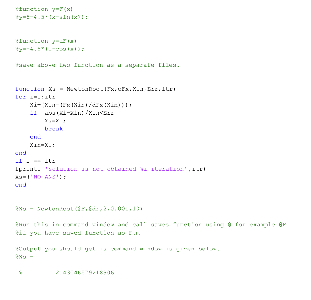 Solved 2. (20 points) Solution of system of eqns. (No code | Chegg.com