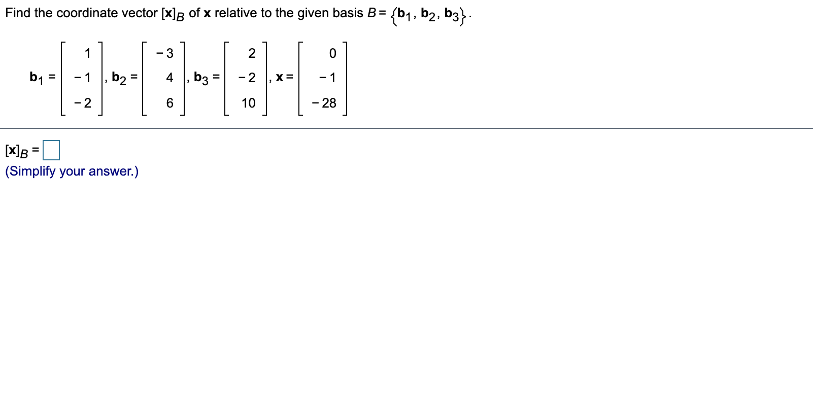 solved-find-the-coordinate-vector-x-b-of-x-relative-to-the-chegg