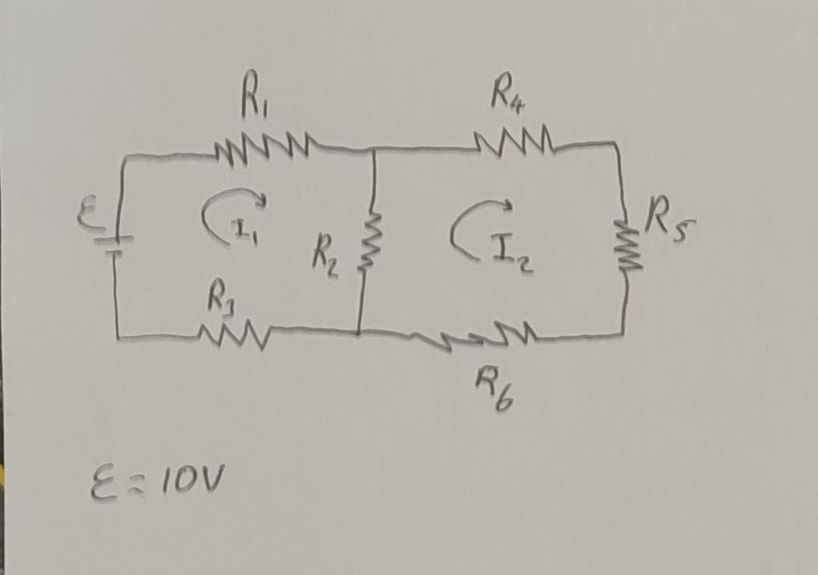 Solved Make KCL And Kvl For 2 ﻿loops According To Given | Chegg.com