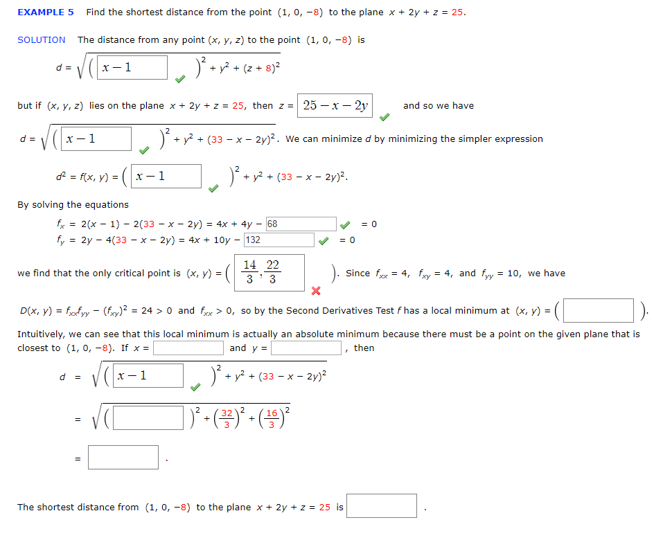 Solved Find The Shortest Distance From The Point (1, 0, -8) | Chegg.com