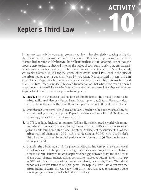 Solved: Astronomy Activity And Laboratory Manual Pg 51 To | Chegg.com