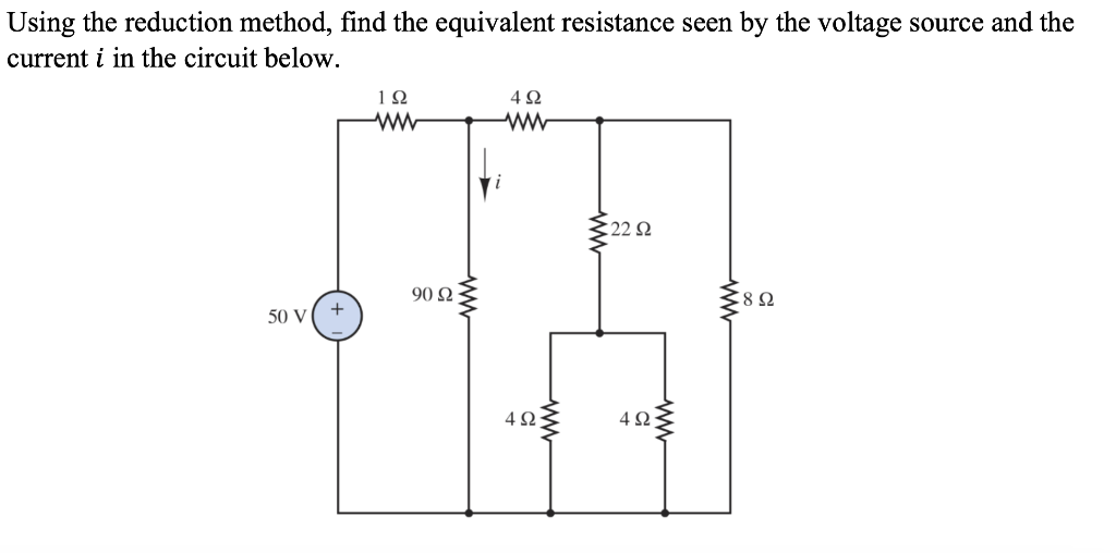 Solved Using the reduction method, find the equivalent | Chegg.com