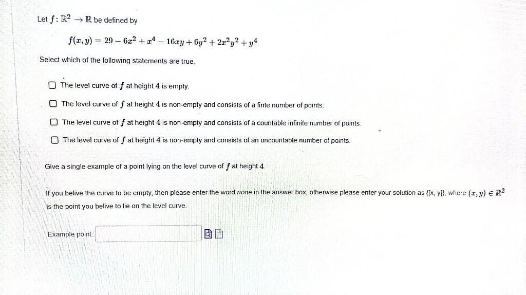 Solved Let f:R2→R be defined by | Chegg.com