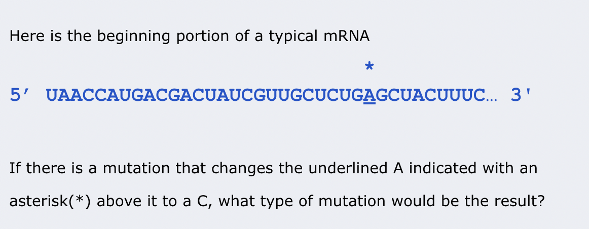 Solved 1. a. Silent mutation b. Nonsense | Chegg.com