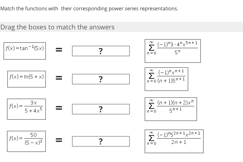 Solved Match the functions with their corresponding power | Chegg.com