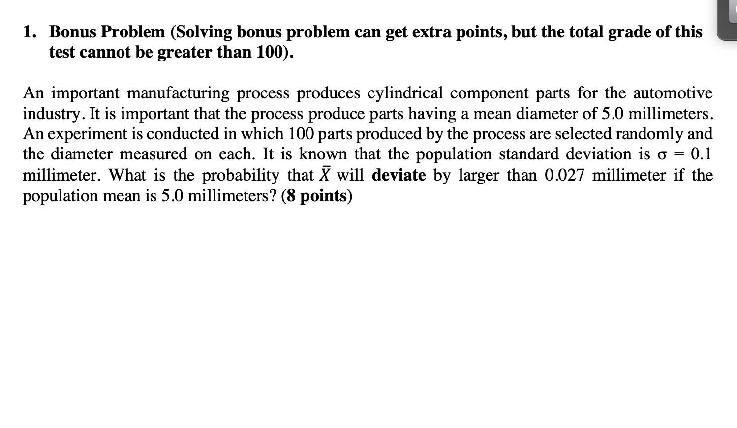 Solved 1. Bonus Problem (Solving bonus problem can get extra | Chegg.com