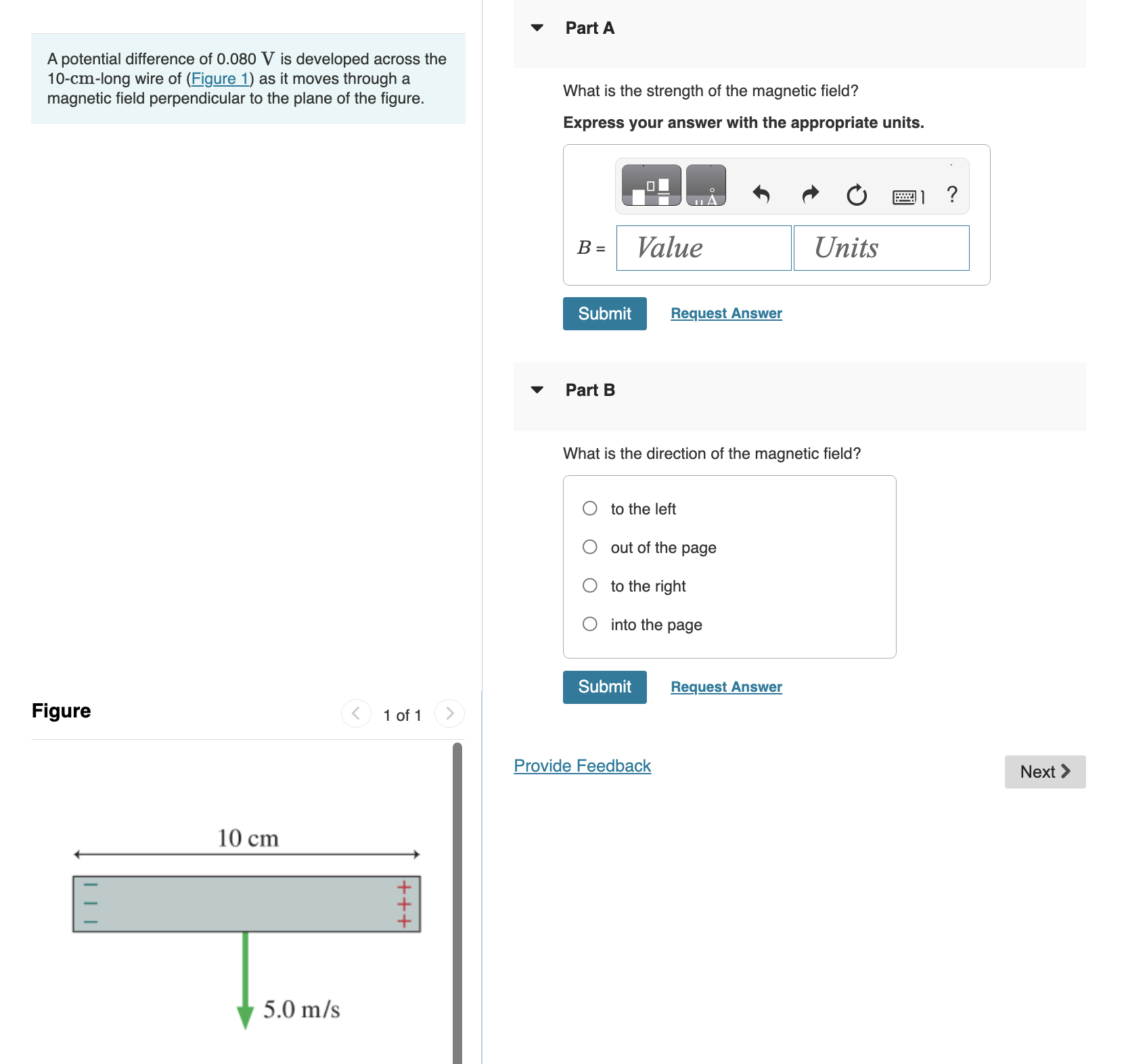Solved A potential difference of 0.080 V is developed across | Chegg.com