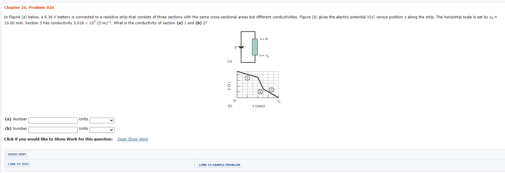 Solved Chapter 26, Problem 026 In Figure (a) below, a 9.36 V | Chegg.com