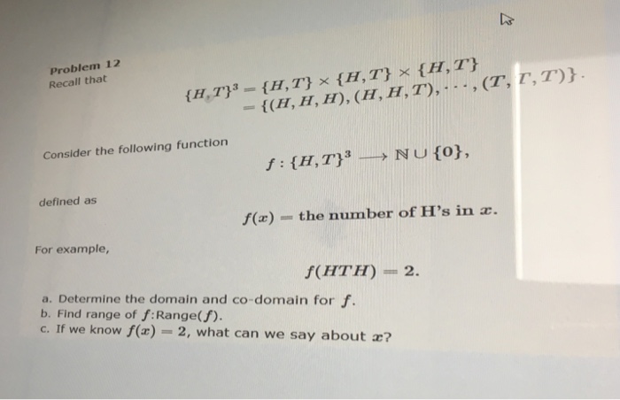 Solved Problem 12 Recall That Consider The Following | Chegg.com