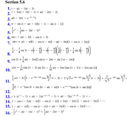 Solved PROBLEMS: Section 5.6 For Problems 1-12, solve the | Chegg.com