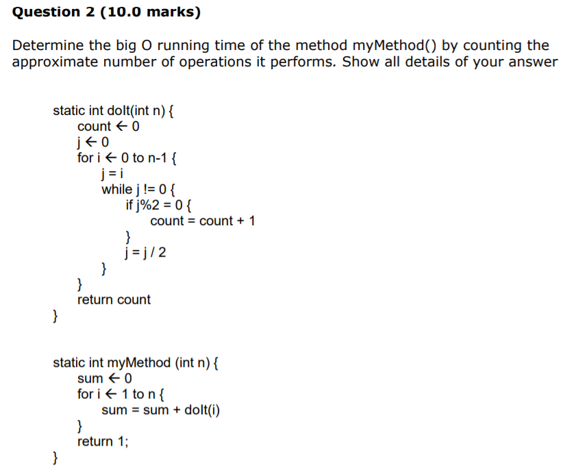 solved-question-2-10-0-marks-determine-the-big-o-running-chegg