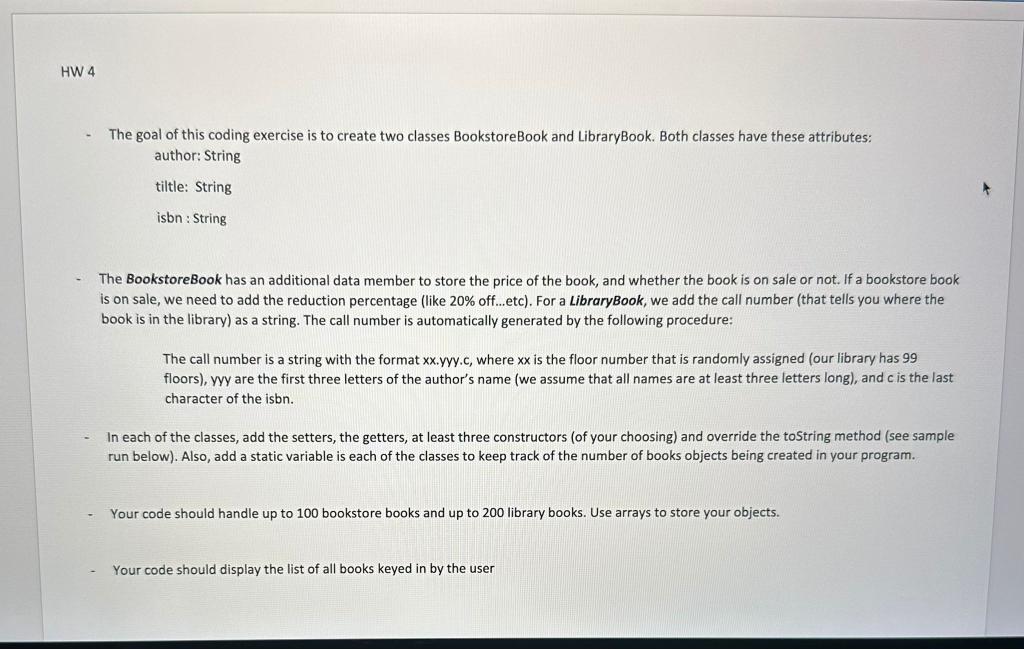 Solved The goal of this coding exercise is to create two | Chegg.com