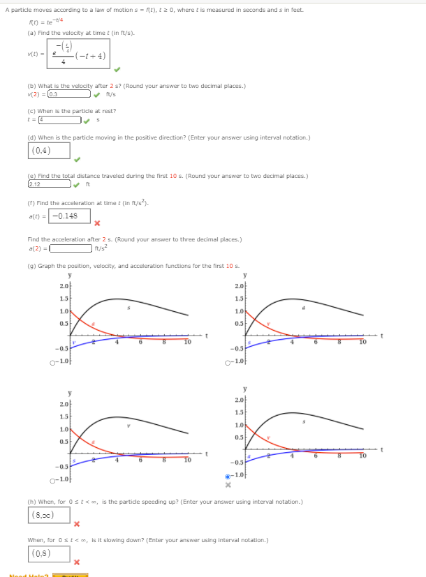Another look at particle motion homework answers picture