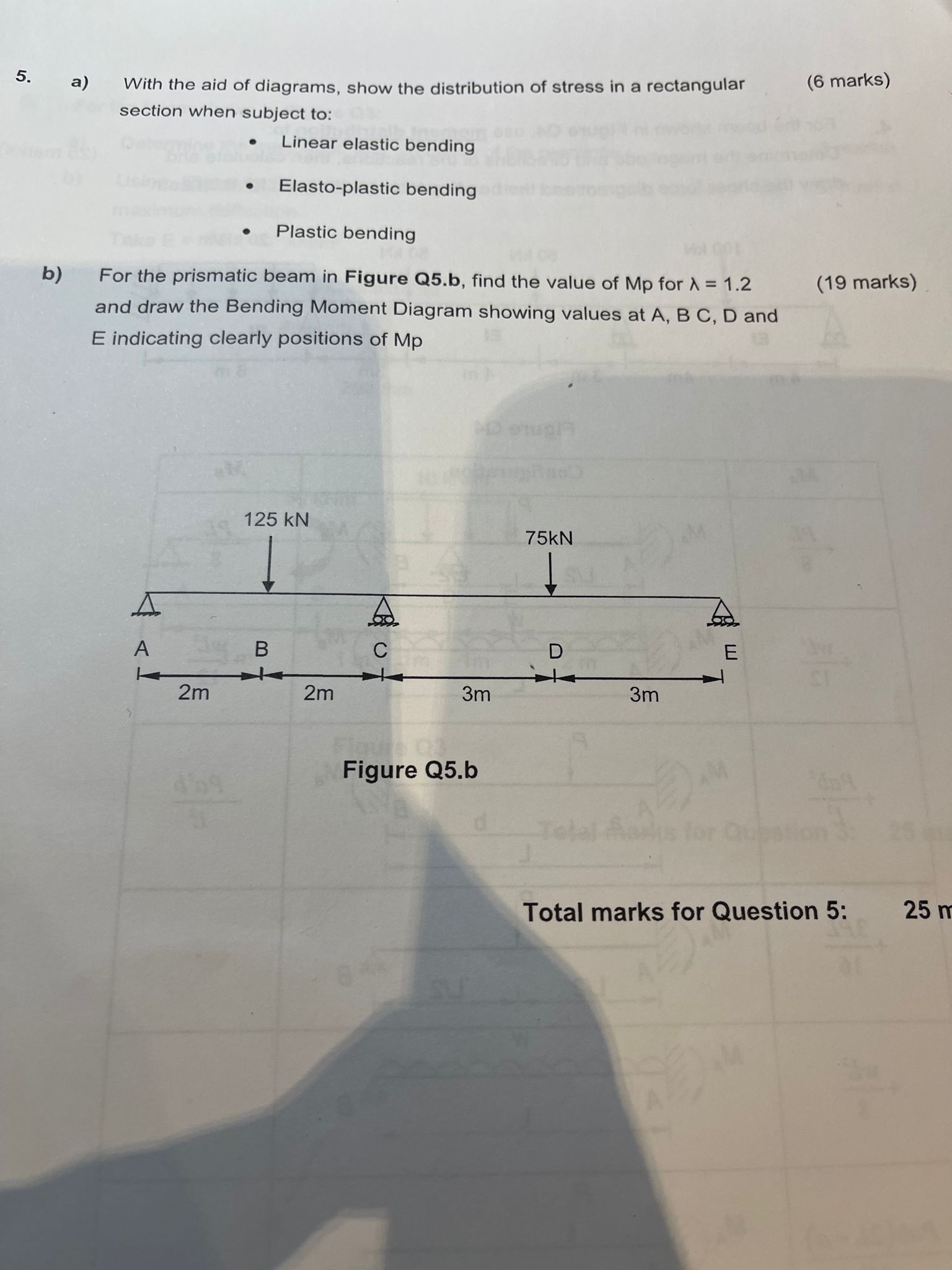 Solved 5. a) With the aid of diagrams, show the distribution