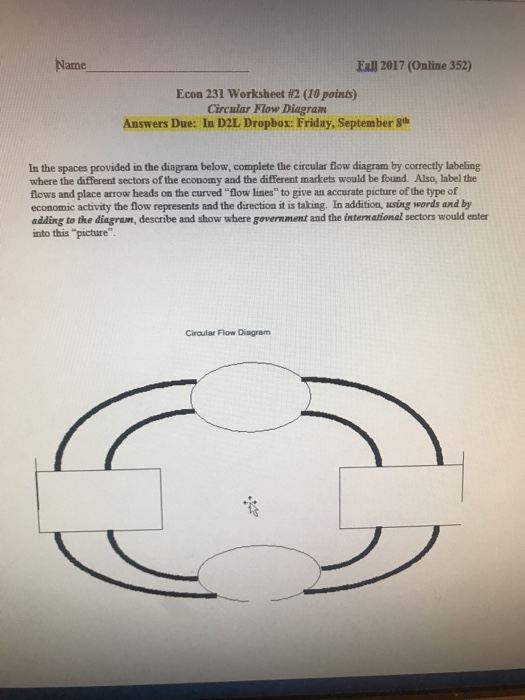 Solved Name Eall 2017 352) Econ 231 worksheet 2 (10