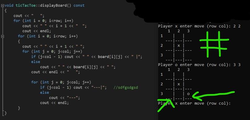 Solved Player x enter move (row col): 2 2 1 2 3 1 Evoid | Chegg.com